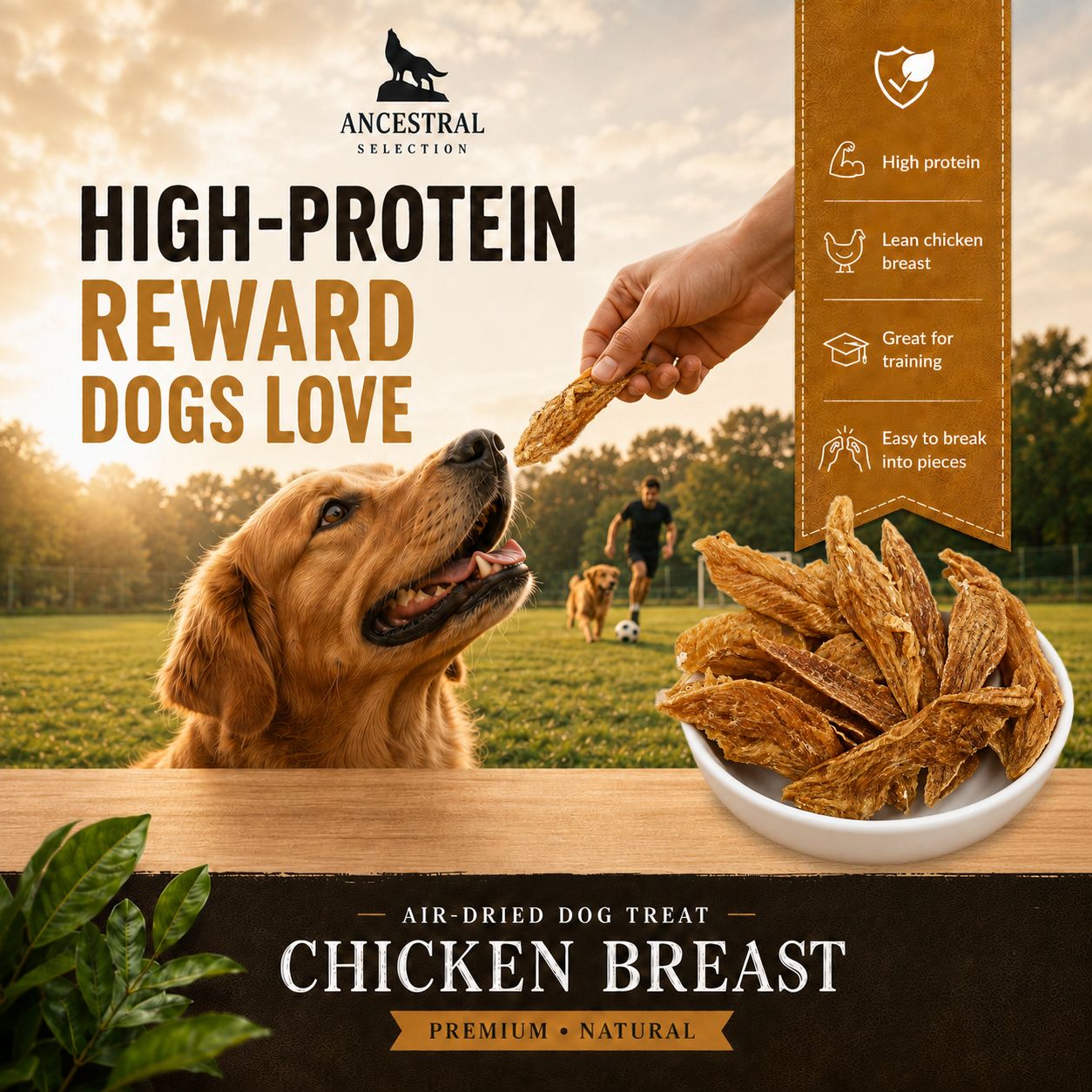 High protein reward dogs love