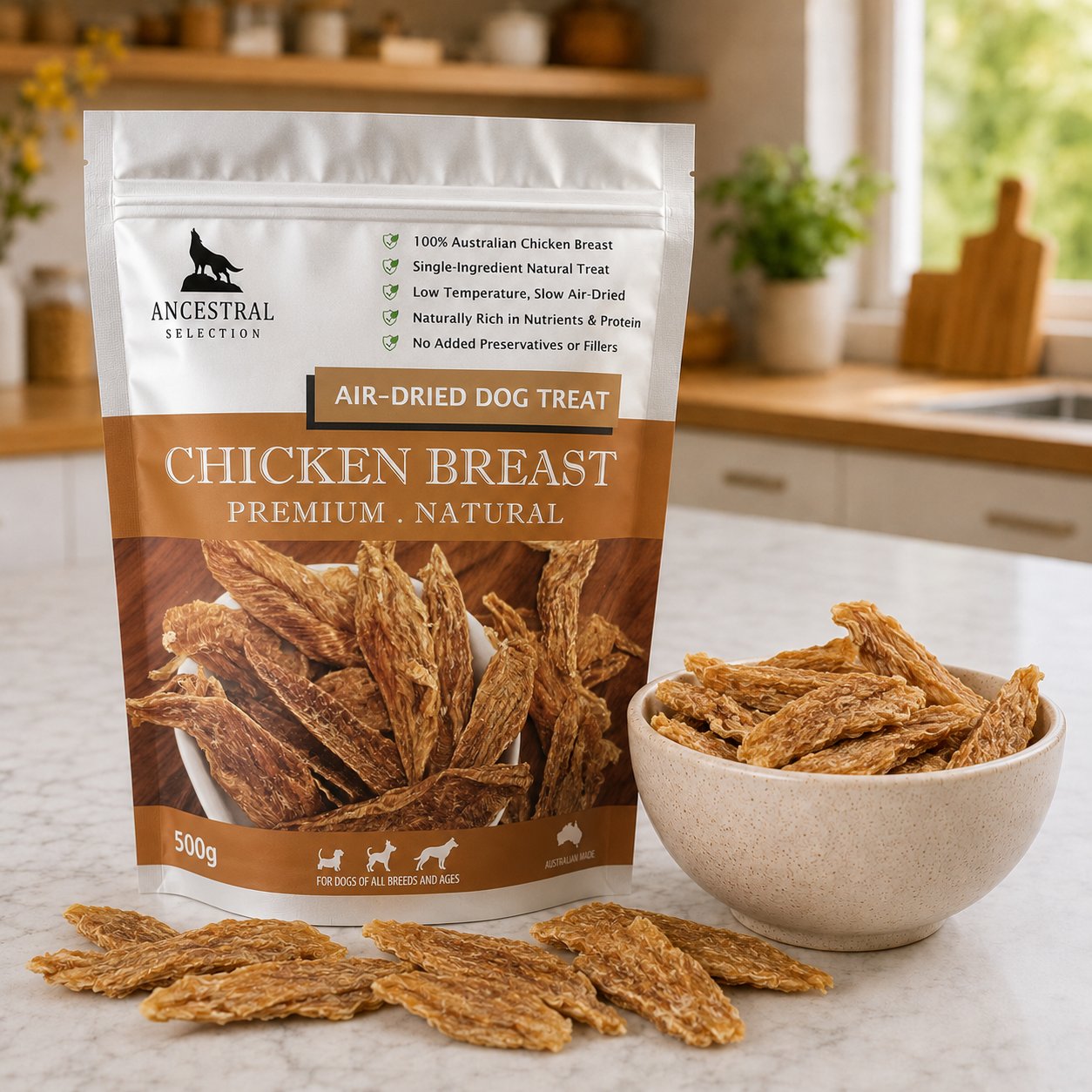 Chicken Breast Premium Dog Treats 500g